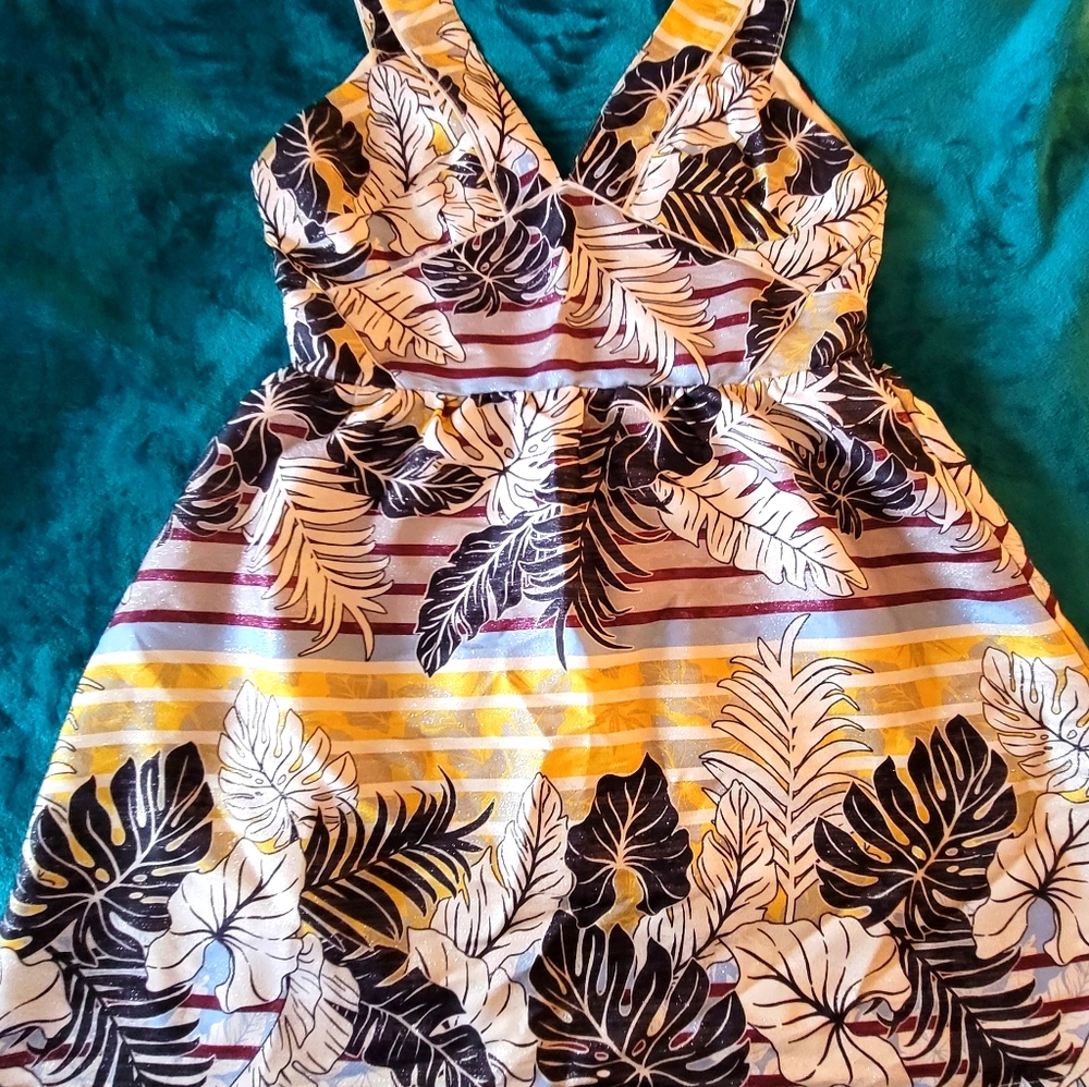 Tropical printed dress